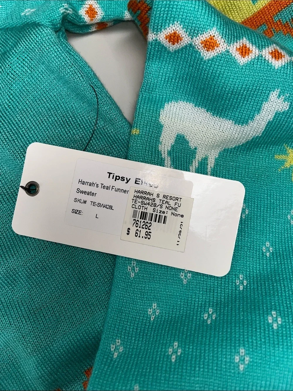 Tipsy Elves Teal and Orange 